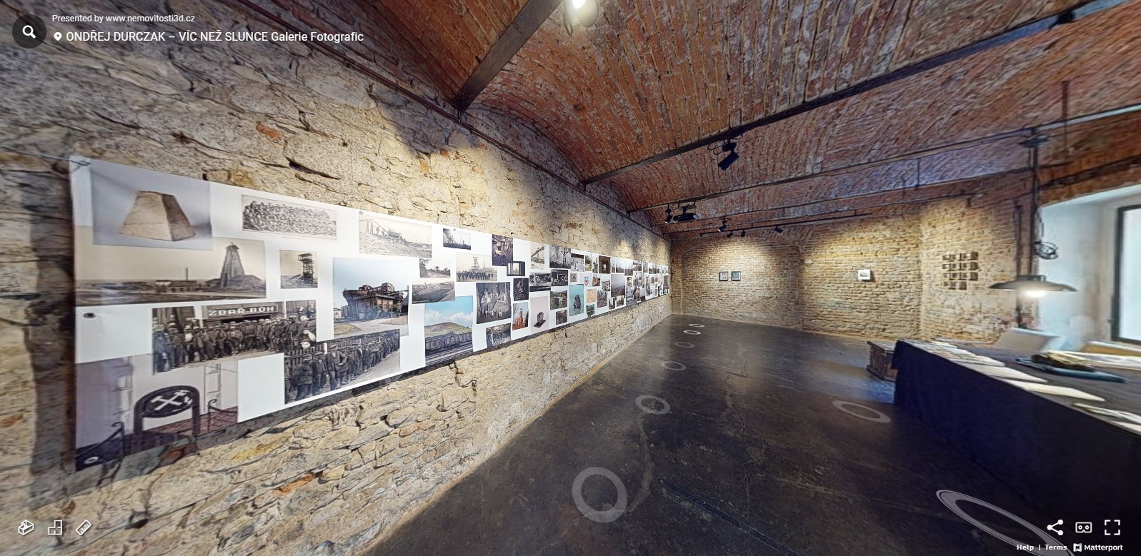 A view form virtual tour of exhibition by Tomasz Kawecki and Aleksandra Przybysz